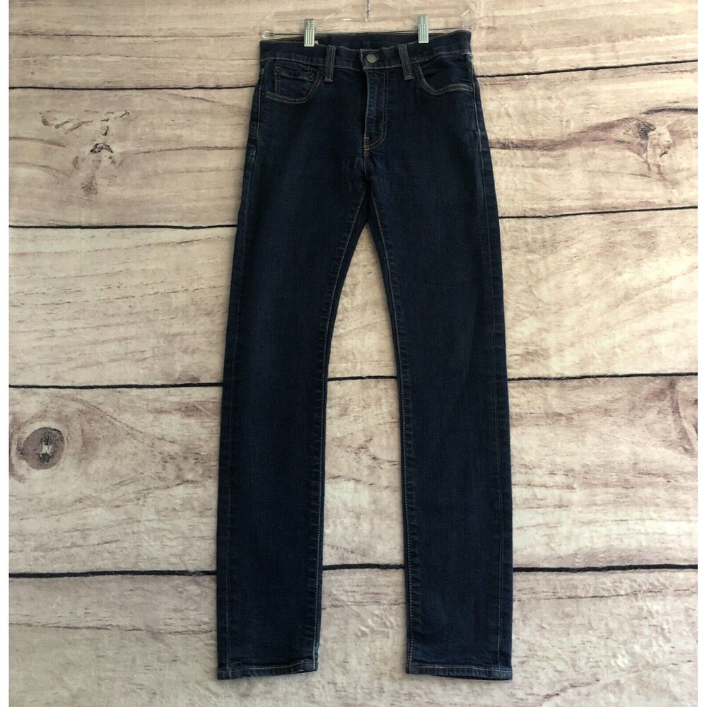 Levis Jeans Mens 30x32 Blue Denim Big E Premium Skinny Fit Stretch Pants LEVI's